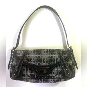 Givenchy Monogram Canvas and Leather Baguette